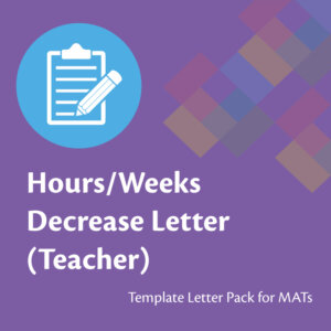 Hours/Weeks Decrease Letter - Teacher